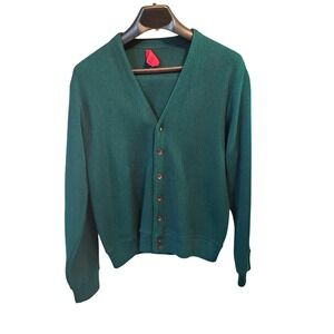 Vintage Sears Grandpa‎ Cardigan Sweater Academia Grunge Cabin Large